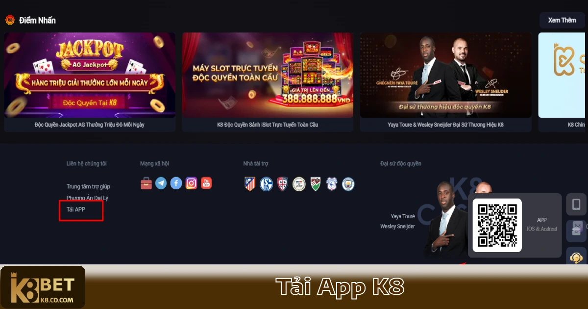 Tải App K8 – Trải Nghiệm Cá Cược Mượt Mà Trên Mọi Nền Tảng 3 Hướng Dẫn Tải & Cài Đặt App K8 Nhanh Nhất