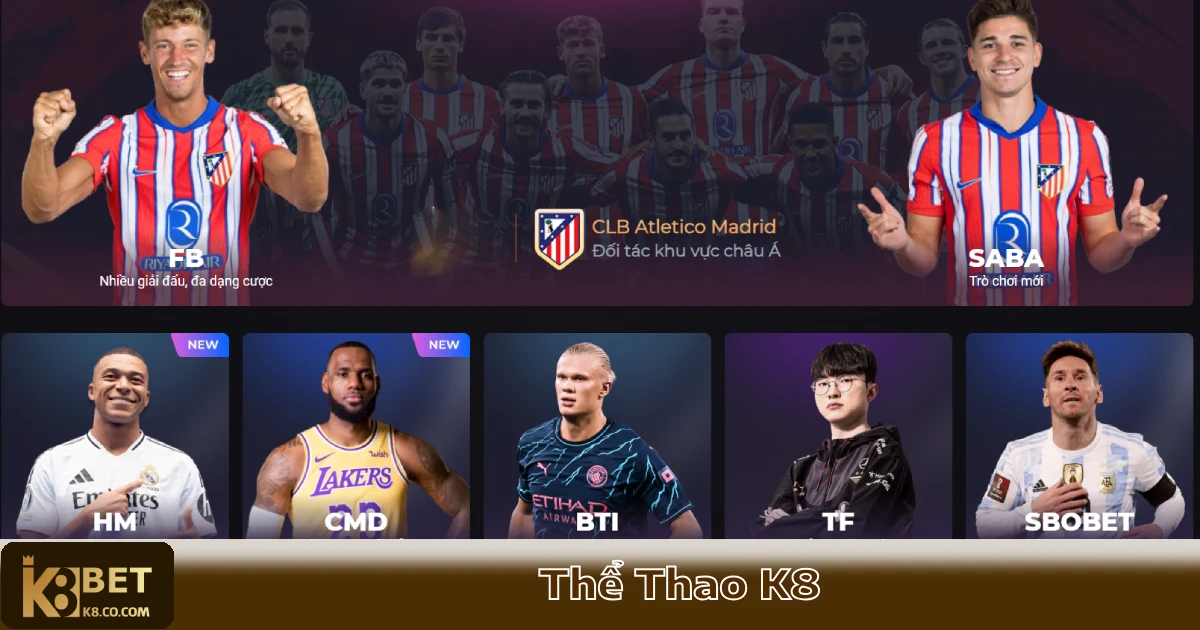 Những Giải Đấu Cá Cược Hàng Đầu Tại Sảnh Thể Thao K8